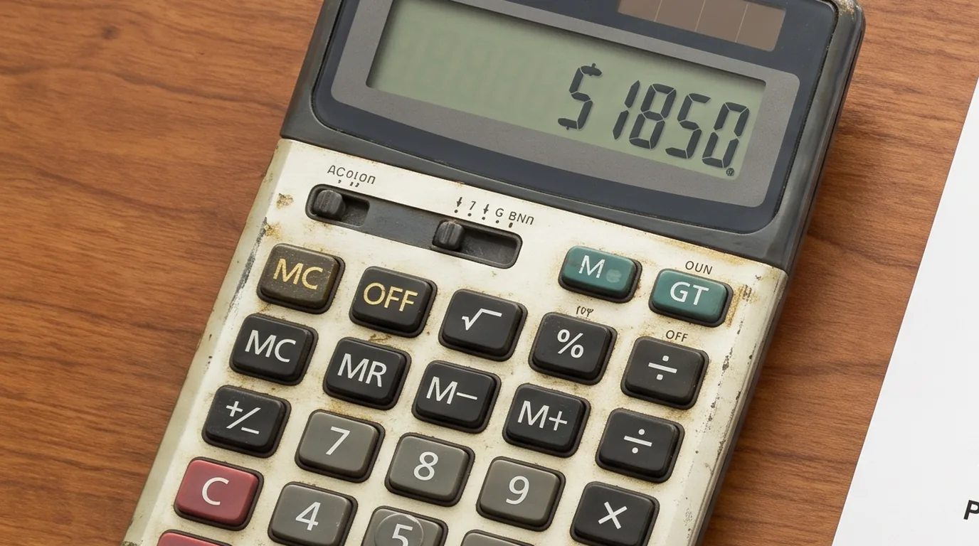 A mortgage amortization schedule on a laptop beside a notepad and coffee